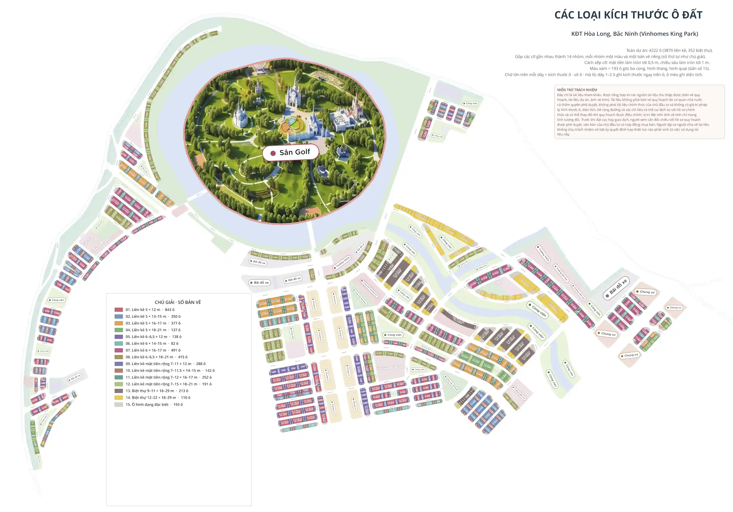 Mặt bằng tổng thể Vinhomes King Park Bắc Ninh